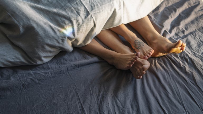 Paar im Bett